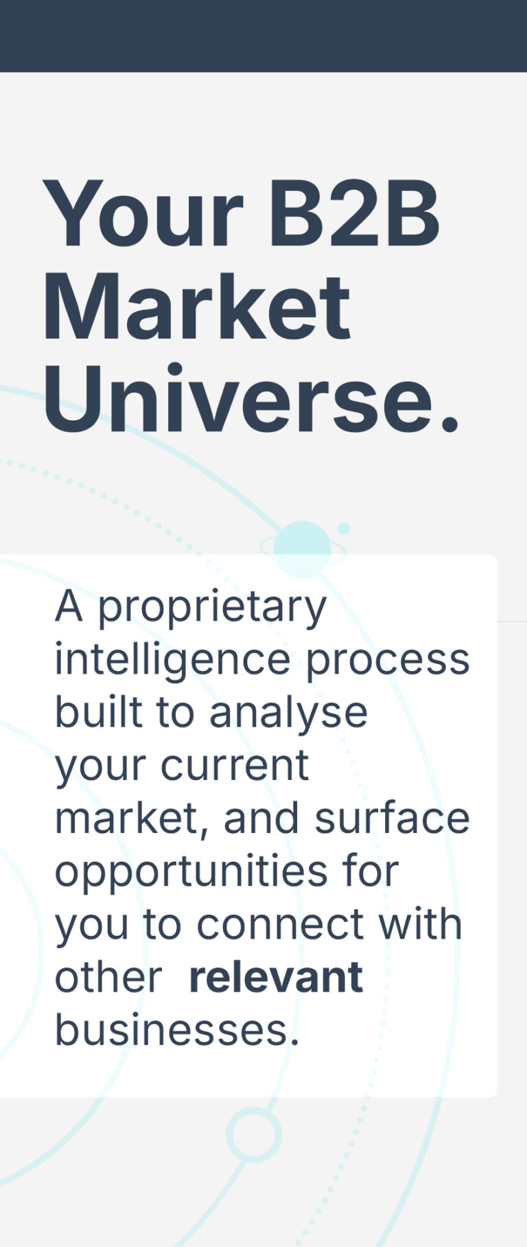 a description of iteration90's b2b market universe service